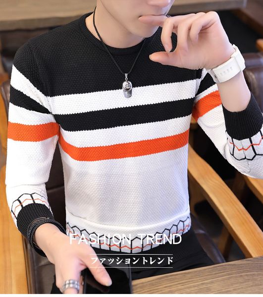 mens designers sweaters trendy fashion mens sweater pullover men trend deisgner sweater striped sweaters casual round neck autumn clothes, White;black
mens designers sweaters trendy fashion mens sweater pullover men trend deisgner sweater striped sweaters casual round neck autumn clothes, White;black