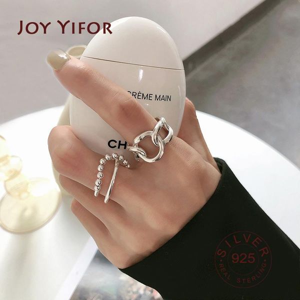 cluster rings authentic 925 sterling silver chain round change finger for women wedding original jewelry, Golden;silver
cluster rings authentic 925 sterling silver chain round change finger for women wedding original jewelry, Golden;silver
