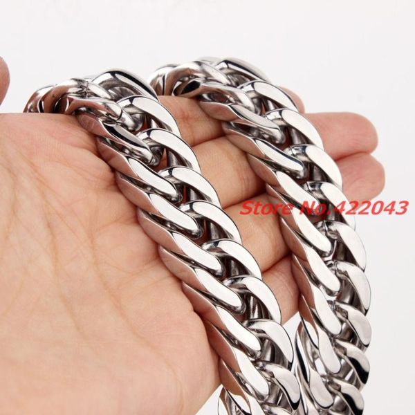 7-40" 17mm heavy cool silver color stainless steel men's curb cuban chain necklace bracelet, new jewelry for cool husband gift
7-40" 17mm heavy cool silver color stainless steel men's curb cuban chain necklace bracelet, new jewelry for cool husband gift