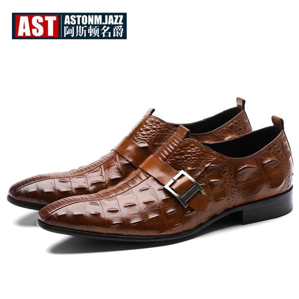 dress shoes crocodile pattern buckle strap leather men alligator grain oxfords hight end business man formal luxury, Black
dress shoes crocodile pattern buckle strap leather men alligator grain oxfords hight end business man formal luxury, Black