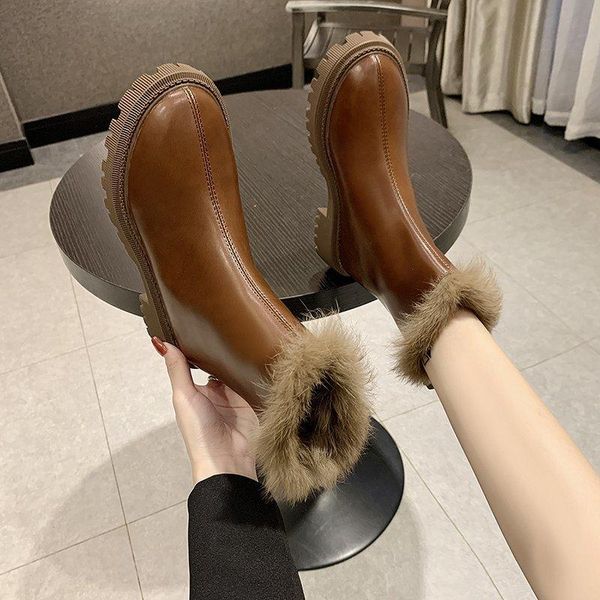 boots british wind women winter fur ankle thick plush keep warm platform snow botas mujer f380, Black
boots british wind women winter fur ankle thick plush keep warm platform snow botas mujer f380, Black