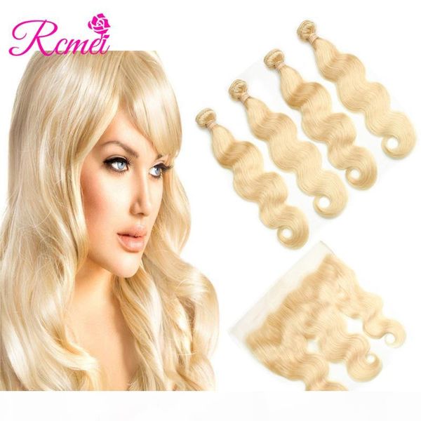 rcmei pre-coloe 613 blonde body wave human hair 4 bundles with 13*4 lace frontal pre-plucked 10-30inch 100% mongolian virgin hair 5pcs lot, Black;brown
rcmei pre-coloe 613 blonde body wave human hair 4 bundles with 13*4 lace frontal pre-plucked 10-30inch 100% mongolian virgin hair 5pcs lot, Black;brown