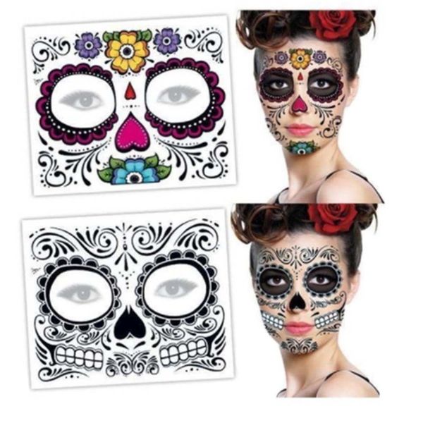 lasting easy to remove sugar long unique skull temporary floral design face sticker party masks
lasting easy to remove sugar long unique skull temporary floral design face sticker party masks