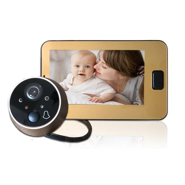 doorbells 4.3 inch color screen with electronic doorbell led lights video door viewer video-eye peephole camera home security
doorbells 4.3 inch color screen with electronic doorbell led lights video door viewer video-eye peephole camera home security