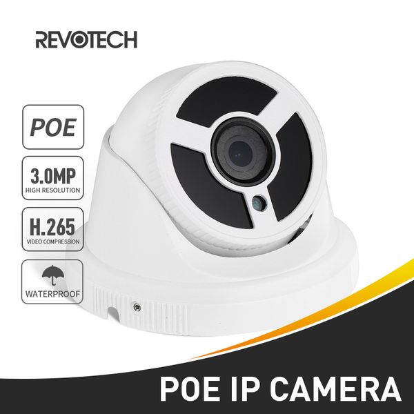 H.265 POE 3MP 1296P / 1080P Waterproof IR LED Dome IP Camera Outdoor Security Night Vision CCTV System Video Surveillance HD Cam
H.265 POE 3MP 1296P / 1080P Waterproof IR LED Dome IP Camera Outdoor Security Night Vision CCTV System Video Surveillance HD Cam