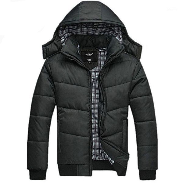 wholesale- new brand winter jacket for men hooded coats casual mens thick coat male slim casual cotton padded down outerwear1, Black
wholesale- new brand winter jacket for men hooded coats casual mens thick coat male slim casual cotton padded down outerwear1, Black