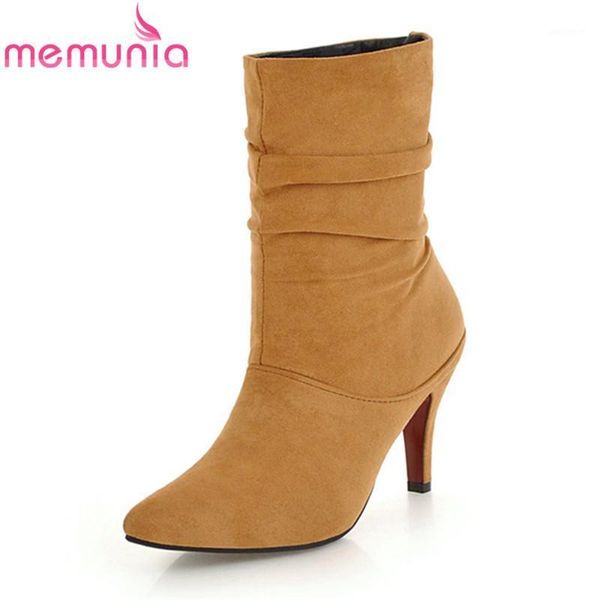 memunia new arrival 2020 ladies boots solid slip on ankle boots for women pointed toe winter shoes high heel1, Black
memunia new arrival 2020 ladies boots solid slip on ankle boots for women pointed toe winter shoes high heel1, Black