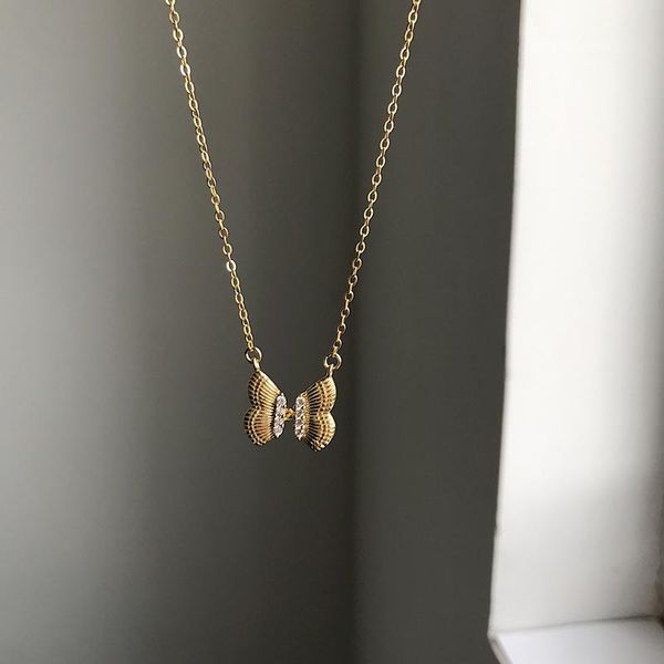 chains s925 silver clavicle chain female hipster ins niche design golden butterfly zircon personalized necklace net red
chains s925 silver clavicle chain female hipster ins niche design golden butterfly zircon personalized necklace net red