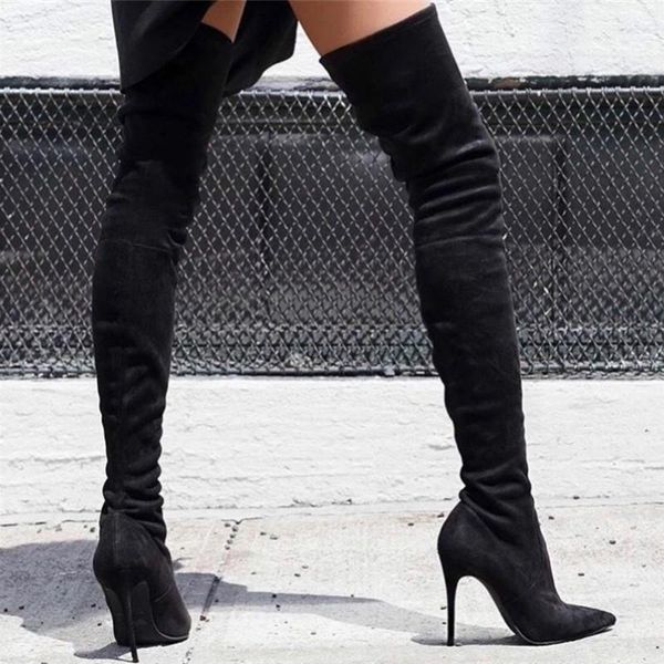 over-the-knee women autumn boots pointed stretch cloth stiletto high heel socks shoes for female fashion black thigh high botas1
over-the-knee women autumn boots pointed stretch cloth stiletto high heel socks shoes for female fashion black thigh high botas1