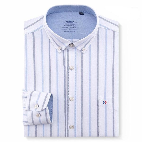 men's 100% oxford cotton regular-fit long sleeve button down dress shirt with pocket smart casual solid/plaid/striped shirts1, White;black
men's 100% oxford cotton regular-fit long sleeve button down dress shirt with pocket smart casual solid/plaid/striped shirts1, White;black