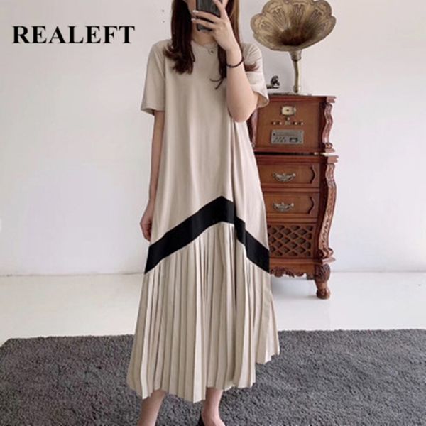 realeft women casual pleated long dresses short sleeve o-neck high waist color patchwork striped print dresses for ladies t200416, Black;gray
realeft women casual pleated long dresses short sleeve o-neck high waist color patchwork striped print dresses for ladies t200416, Black;gray