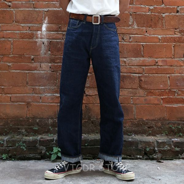 vintage bronson ww2 simplified model men's jeans 14oz selvage denim blue rigid q0105, Black;white
vintage bronson ww2 simplified model men's jeans 14oz selvage denim blue rigid q0105, Black;white