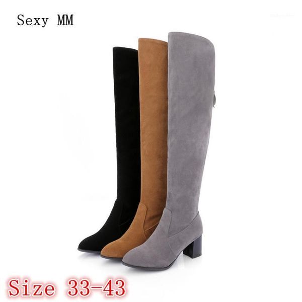 boots spring autumn women over the knee square high heel woman thigh plus size 33 - 40 41 42 431, Black
boots spring autumn women over the knee square high heel woman thigh plus size 33 - 40 41 42 431, Black