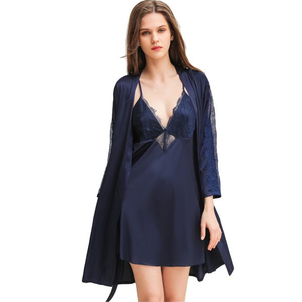 2021 bathrobe sets%silk of women's rentals sleep lounge pajamas long sleeve ladies nightwear lace dressing gown + evening dress psba, Black;red
2021 bathrobe sets%silk of women's rentals sleep lounge pajamas long sleeve ladies nightwear lace dressing gown + evening dress psba, Black;red