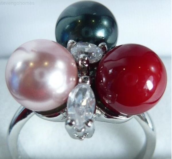 rouge rose gros noir 8 et mm milticolors shell perle fleur mode anneau ( # 7.8.9, Silver
rouge rose gros noir 8 et mm milticolors shell perle fleur mode anneau ( # 7.8.9, Silver