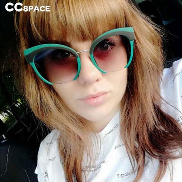 sunglasses 47226 half frame cat eye women men fashion shades uv400 vintage glasses, White;black
sunglasses 47226 half frame cat eye women men fashion shades uv400 vintage glasses, White;black
