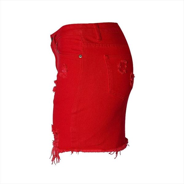 fashion womens high waist jeans bag hip denim skirt red large size irregular hole new ice cream color mini skirt b018, Black
fashion womens high waist jeans bag hip denim skirt red large size irregular hole new ice cream color mini skirt b018, Black