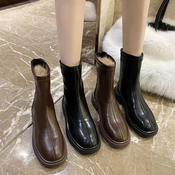 women's rubber boots round toe booties woman 2020 low heel boots-women shoes winter footwear rain mid-calf flat mid calf, Black
women's rubber boots round toe booties woman 2020 low heel boots-women shoes winter footwear rain mid-calf flat mid calf, Black