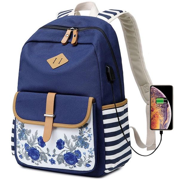 flower priting backpacks women casual lightweight canvas backpack for teenage girls school bag travel daypack usb
flower priting backpacks women casual lightweight canvas backpack for teenage girls school bag travel daypack usb