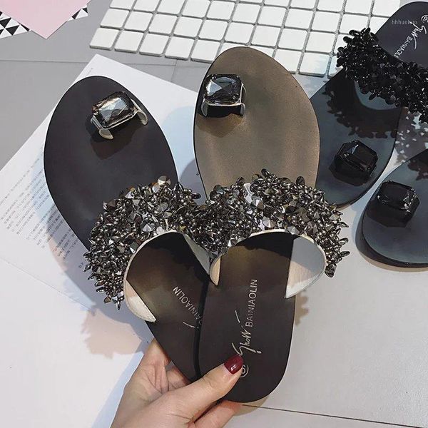 new women casual summer flat sandals 2021 female crystal shoes girls comfortable woman footwear sandals1, Black
new women casual summer flat sandals 2021 female crystal shoes girls comfortable woman footwear sandals1, Black