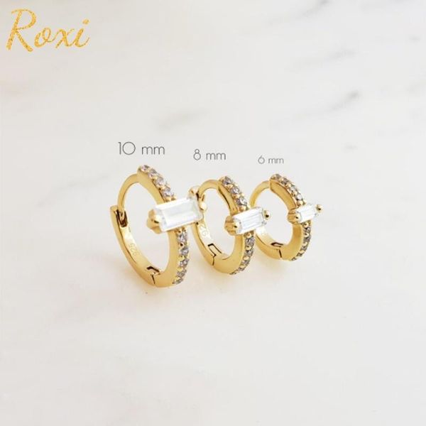 hoop & huggie roxi 925 sterling silver 6/8/10mm rectangle crystals earrings for women earring cartilage pendientes wedding jewelry, Golden;silver
hoop & huggie roxi 925 sterling silver 6/8/10mm rectangle crystals earrings for women earring cartilage pendientes wedding jewelry, Golden;silver