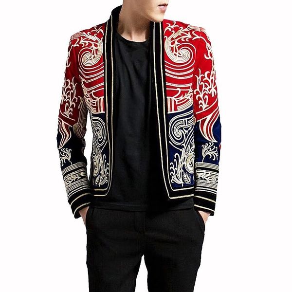 2020 of autumn the men gold jacket embroidered wire suit erkek hombre stage party designer blazer club 0qrk, White;black
2020 of autumn the men gold jacket embroidered wire suit erkek hombre stage party designer blazer club 0qrk, White;black
