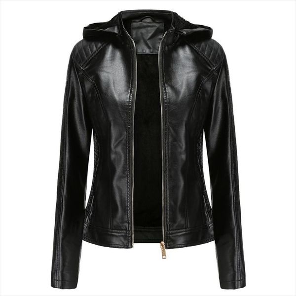 autumn and winter new velvet women leather jacket hooded velvet warm short jacket women fashion casual leather, Black
autumn and winter new velvet women leather jacket hooded velvet warm short jacket women fashion casual leather, Black