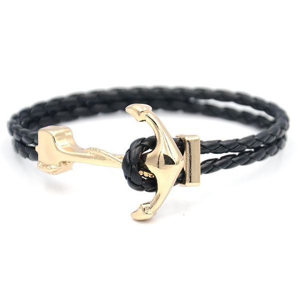 junwei men's bracelet gold anchor braided rope bracelet punk style zinc alloy trendy jewelry junw qylksi
junwei men's bracelet gold anchor braided rope bracelet punk style zinc alloy trendy jewelry junw qylksi