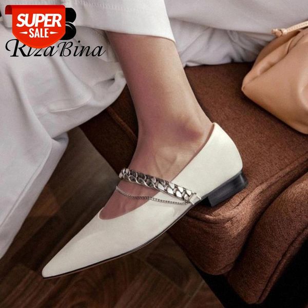 rizabina size 33-43 women flat shoes real leather metal chain woman shoes fashion cool women office ladies footwear #xc7i
rizabina size 33-43 women flat shoes real leather metal chain woman shoes fashion cool women office ladies footwear #xc7i