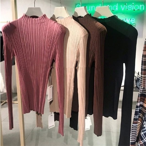 autumn and winter new thread bottoming shirt sweet and versatile pullover slim long-sleeved sweater women's 201221, White;black
autumn and winter new thread bottoming shirt sweet and versatile pullover slim long-sleeved sweater women's 201221, White;black