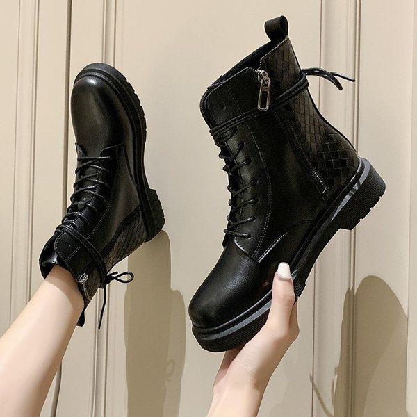 winter platform boots women shoes 2021 new leather zipper ankle boots women punk shoes thick bottom motorcycle de mujer, Black
winter platform boots women shoes 2021 new leather zipper ankle boots women punk shoes thick bottom motorcycle de mujer, Black