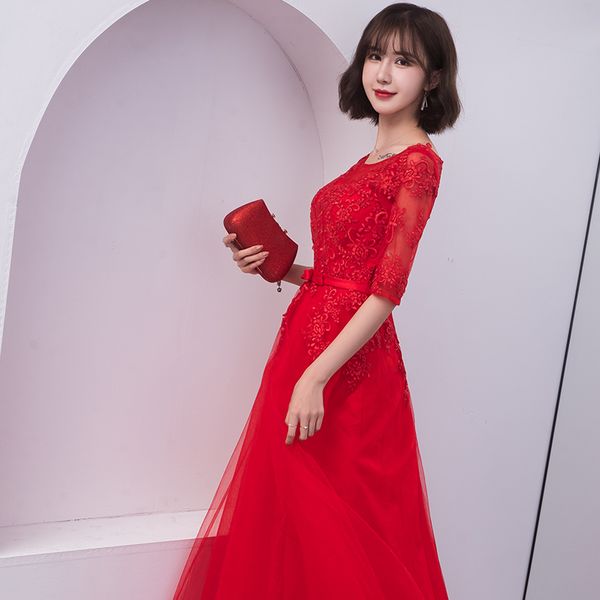 robe de soiree new red lace up a line long slim summer vestido de festa evening dress with appliques party dresses prom dresses, Black;red
robe de soiree new red lace up a line long slim summer vestido de festa evening dress with appliques party dresses prom dresses, Black;red
