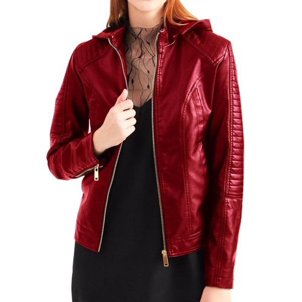 new solid zipper pu leather biker jacket women fall winter faux fur tunic outerwear female plus size hooded velvet coat dropship, Black
new solid zipper pu leather biker jacket women fall winter faux fur tunic outerwear female plus size hooded velvet coat dropship, Black