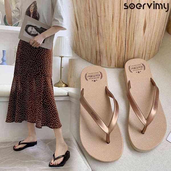 slippers women's outdoor wedge heel fashion casual summer beach shoes non-slip flip-flops shoes woman womens slippers y220307, Black 
slippers women's outdoor wedge heel fashion casual summer beach shoes non-slip flip-flops shoes woman womens slippers y220307, Black