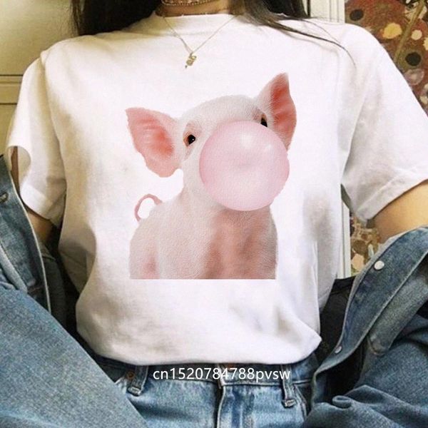 ZOGANKIN Pig Chewing Gum Print Women Tshirt Summer New Fashion Cotton Casual Funny T shirt Gift For Lady Yong Girl Tops Tee #ub1t, White
ZOGANKIN Pig Chewing Gum Print Women Tshirt Summer New Fashion Cotton Casual Funny T shirt Gift For Lady Yong Girl Tops Tee #ub1t, White