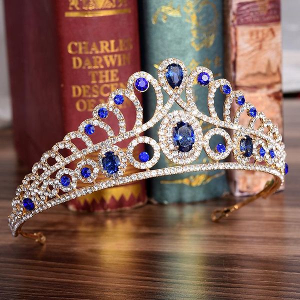 fashion hairwear baroque crown red blue rhinestone tiara vintage gold wedding hair accessories head jewelry bridal diadem crowns, Golden;silver
fashion hairwear baroque crown red blue rhinestone tiara vintage gold wedding hair accessories head jewelry bridal diadem crowns, Golden;silver