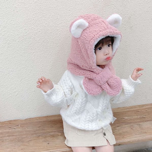 winter protection children's autumn hat scarf integrated warmth 2020 new bear ear girls' cashmere neck p9zz, Red;brown
winter protection children's autumn hat scarf integrated warmth 2020 new bear ear girls' cashmere neck p9zz, Red;brown