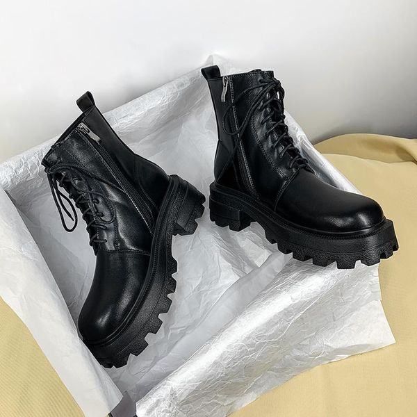 deat 2020 new autumn fashion casual thick-soled martin thin black genuine leather single shoes women short cool boots sf050
deat 2020 new autumn fashion casual thick-soled martin thin black genuine leather single shoes women short cool boots sf050