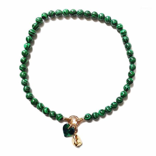 2020 new creative green lapis lazuli beads necklace unique stone green heart pendant for women charm pearl jewelry bijoux1, Golden;silver
2020 new creative green lapis lazuli beads necklace unique stone green heart pendant for women charm pearl jewelry bijoux1, Golden;silver