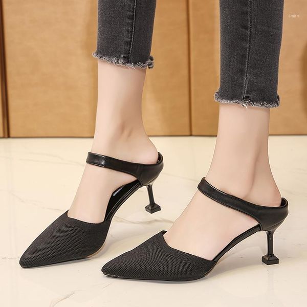 pointed high heels knitted elastic mesh sandals women slip-on mixed colors pumps thin heels shallow new summer shoes large size1, Black
pointed high heels knitted elastic mesh sandals women slip-on mixed colors pumps thin heels shallow new summer shoes large size1, Black