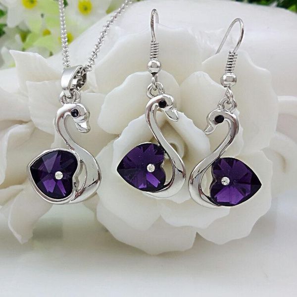 necklace set sparkle crystal element jewelry set fashion women luxury jewelry earrings set, Silver
necklace set sparkle crystal element jewelry set fashion women luxury jewelry earrings set, Silver