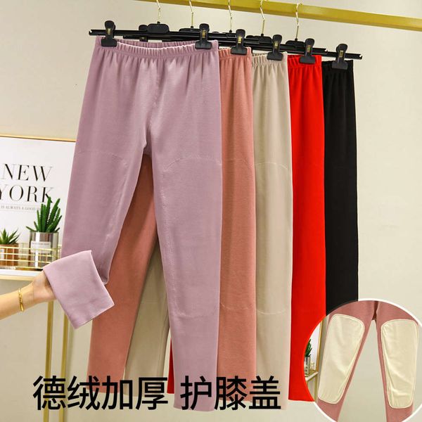 and winter velvet knee warm seamless women's underwear large size plush bottomed cotton thickened heat tight autumn pants, Black
and winter velvet knee warm seamless women's underwear large size plush bottomed cotton thickened heat tight autumn pants, Black