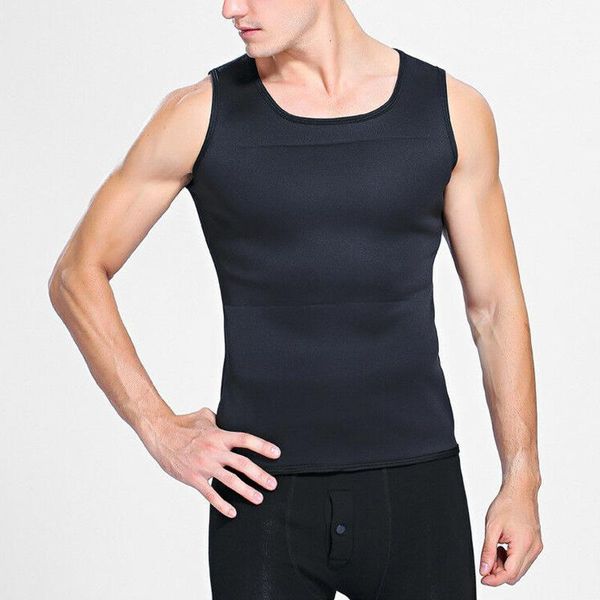 men slimming belly vest corset polyester sauna sweat body shaper sports wear kng881, White;black
men slimming belly vest corset polyester sauna sweat body shaper sports wear kng881, White;black