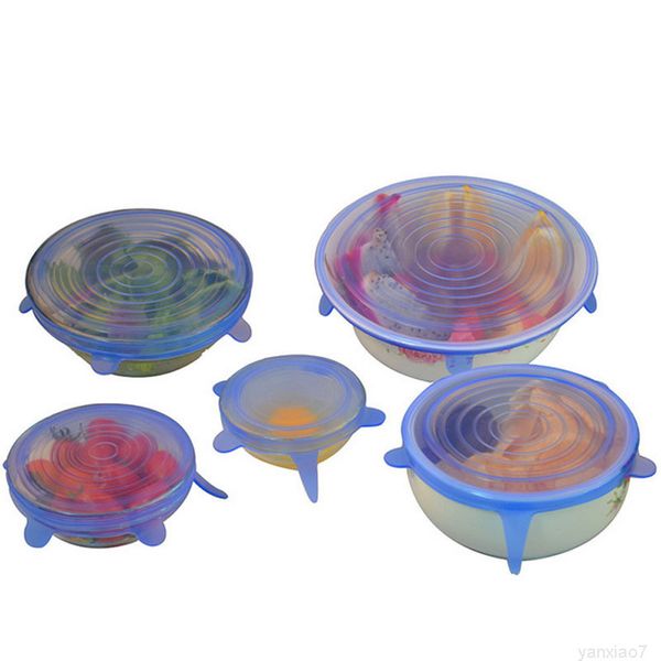 universal silicon stretch cookware lids 6 pcs set multi size silicone food wrap bowl pot lid cover cooking kitchen tools
universal silicon stretch cookware lids 6 pcs set multi size silicone food wrap bowl pot lid cover cooking kitchen tools