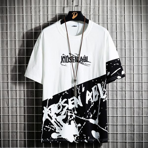 j6q0j 2-person group 2020 men's new short-sleeved t-shirt half men's t-shirt sleeve korean fashion brand summer fashion loose coat, Blue
j6q0j 2-person group 2020 men's new short-sleeved t-shirt half men's t-shirt sleeve korean fashion brand summer fashion loose coat, Blue