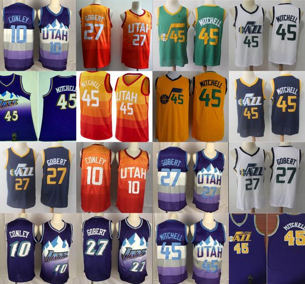 utah jazz men donovan mitchell karl malone rudy gobert purple ricky rubio swingman jersey, Black 
utah jazz men donovan mitchell karl malone rudy gobert purple ricky rubio swingman jersey, Black