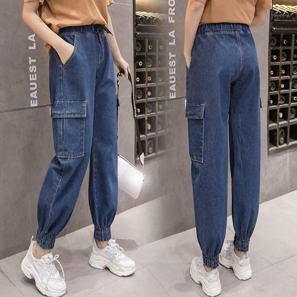 blue high waist cargo jeans plus size beam foot pants streetwear elasticated waist loose casual jeans trousers 2020 vintage1
blue high waist cargo jeans plus size beam foot pants streetwear elasticated waist loose casual jeans trousers 2020 vintage1