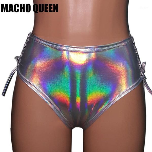 women's shorts summer hologram festival rave wear clothes outfits holographic lace up high waist women fabric bikini bottoms1, White;black
women's shorts summer hologram festival rave wear clothes outfits holographic lace up high waist women fabric bikini bottoms1, White;black
