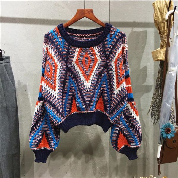 autumn and winter new hit color flower line geometric pullover sweater female short bubble sleeve round neck 201130, White;black
autumn and winter new hit color flower line geometric pullover sweater female short bubble sleeve round neck 201130, White;black