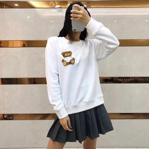 s1guo women's 20 autumn and winter new toothbrush embroidered bear vx detail loose version toothbrush sweater non-pilling women's, Black
s1guo women's 20 autumn and winter new toothbrush embroidered bear vx detail loose version toothbrush sweater non-pilling women's, Black
